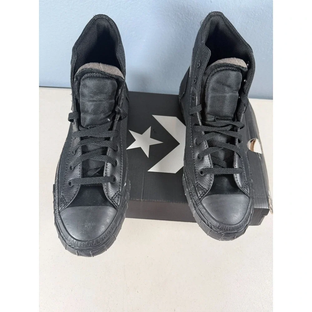 Converse‎ Chuck Taylor All Star Black/Black Canvas High-Top Shoes Men's Size 7.5